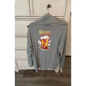 Nwt mens caribbean Joe sunsets beer hooded shirt